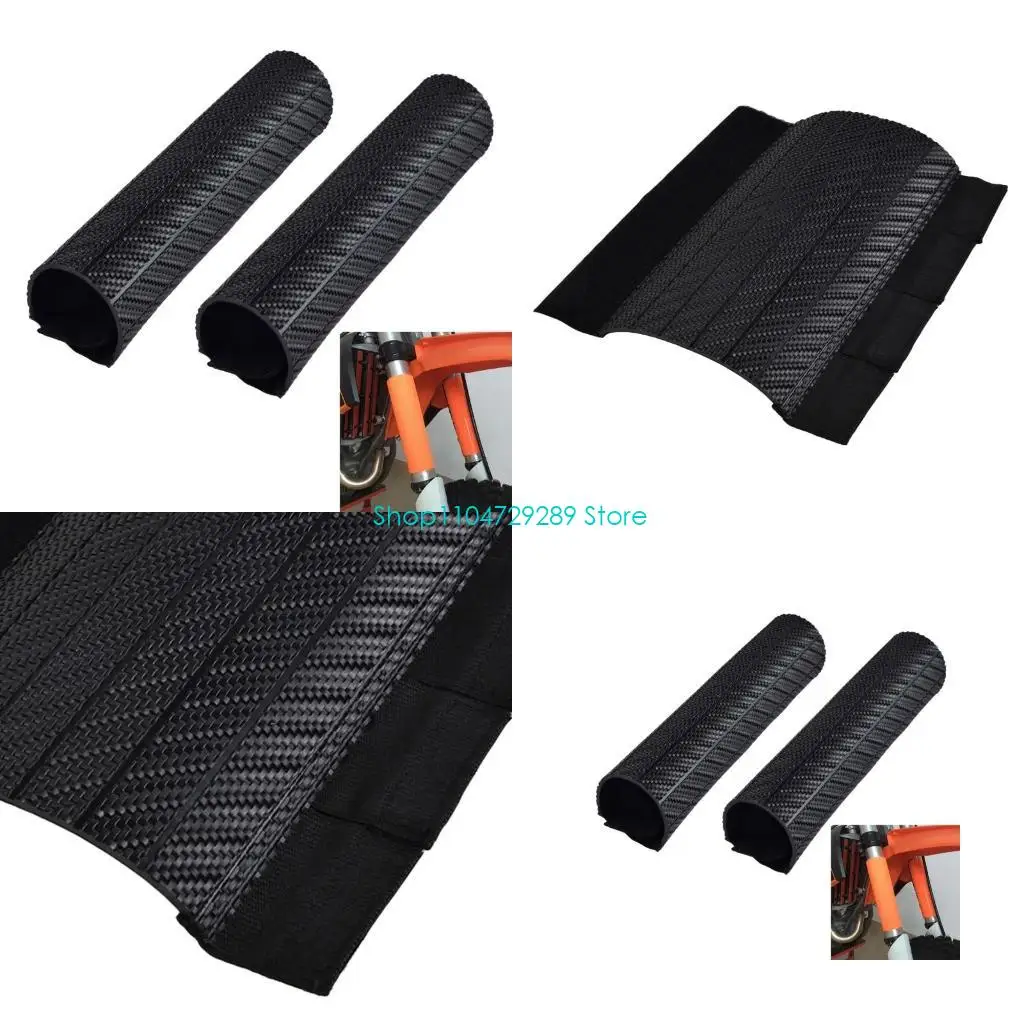 

D8KE 2x Motorcycle Rubber Front Fork Dust Cover Gaiters Gaiters Cover Universal 24cm(9.4inch)