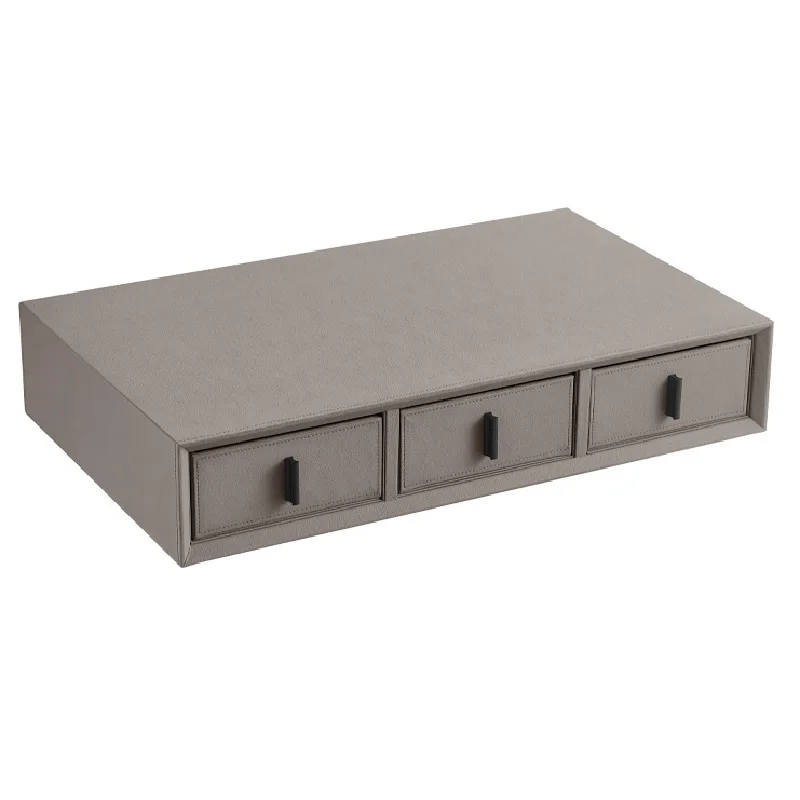 

Кожаный шкаф-органайзер для хранения ювелирных изделий и часов с кодовым замком и функцией автоподзавода, в стиле выдвижного ящика, для сейфа