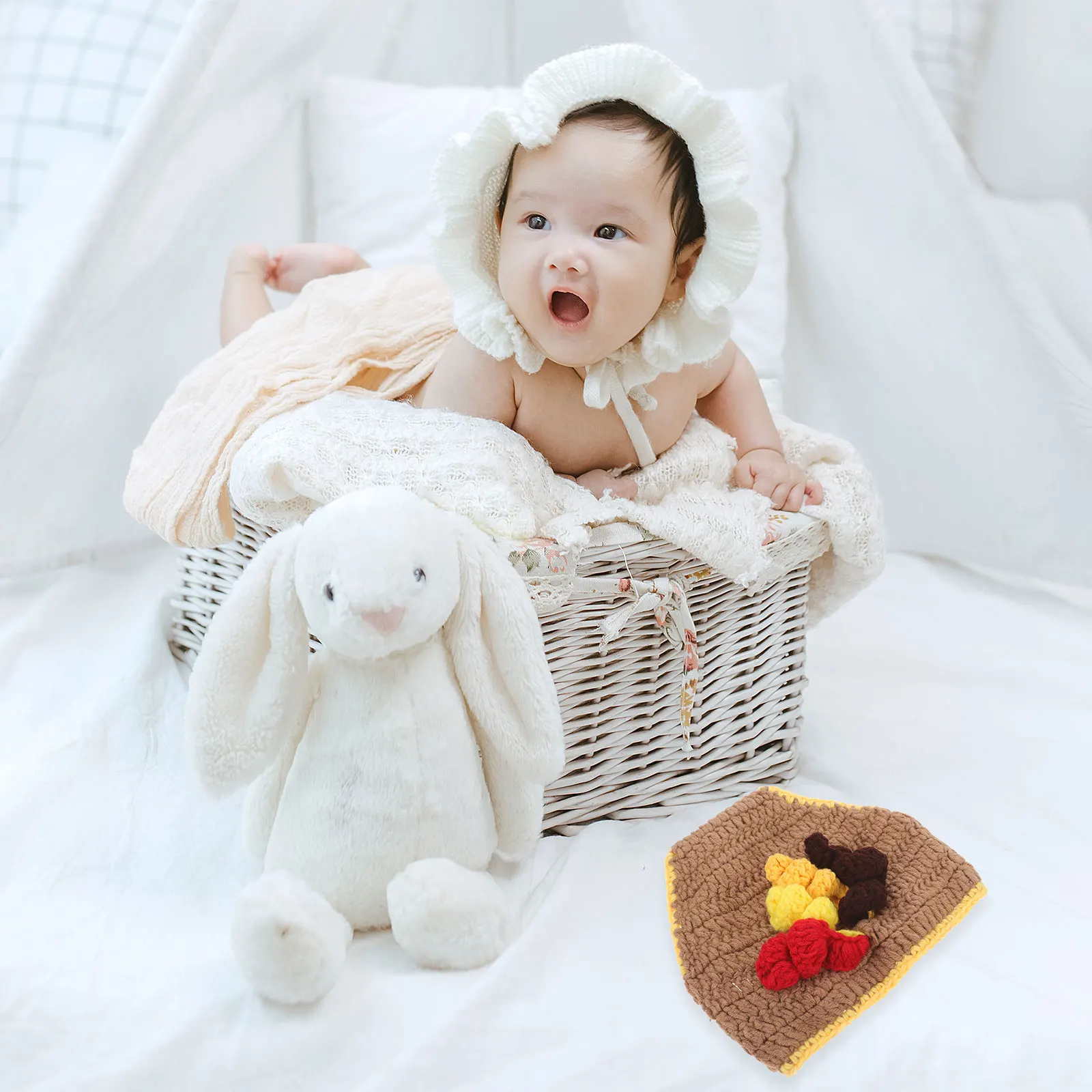 

1Set Baby Photography Props Newborn Turkey Costume Cotton Outfit Lovely Birthday Photo Clothes Party Set Baby Photo Props