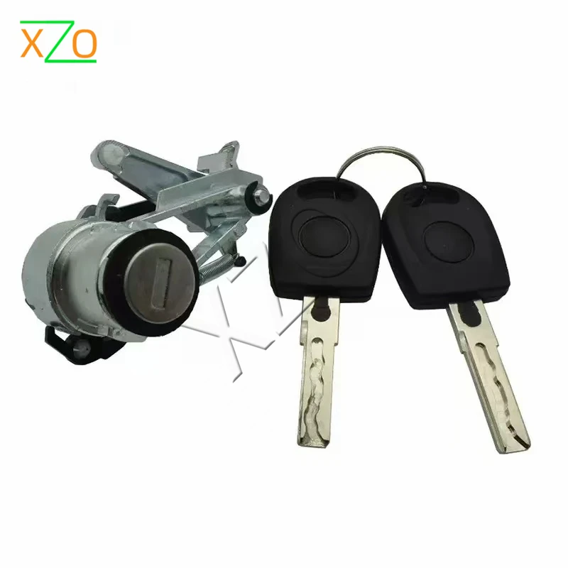 New 1J6827297G 1J6827565B Car Rear Tailgate Luggage Outer Door Handle With Lock 2 Keys For 1997-2006 VW Golf MK4 Polo Seat Arosa
