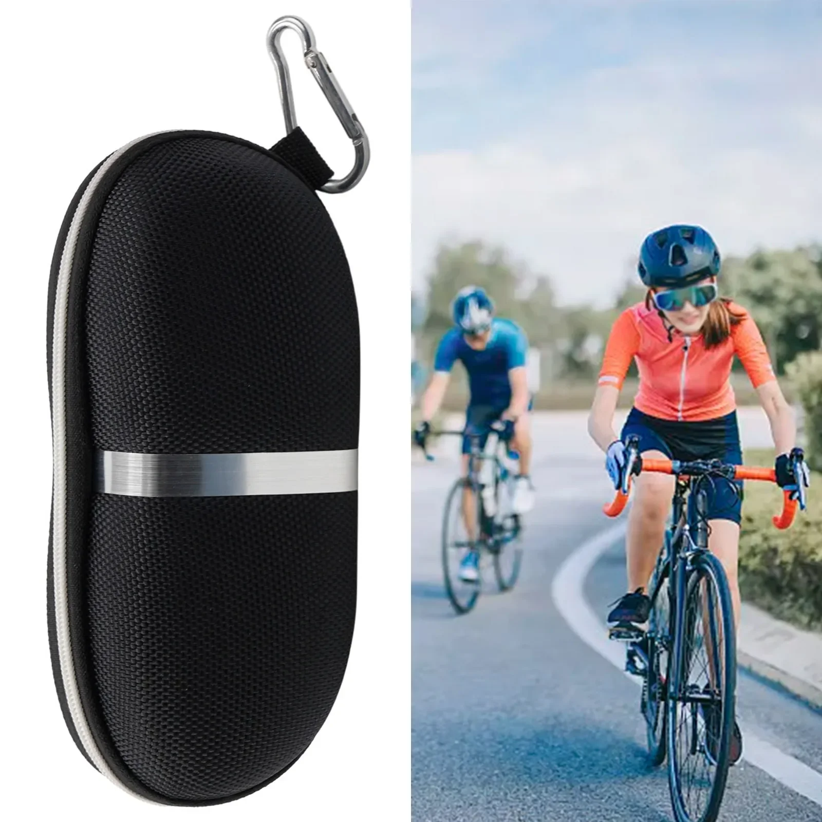 

Portable Glasses Bag Protective Case Sunglasses Box Reading Glasses Carry Bag 165x75x52mm Outdoor Cycling Supplies