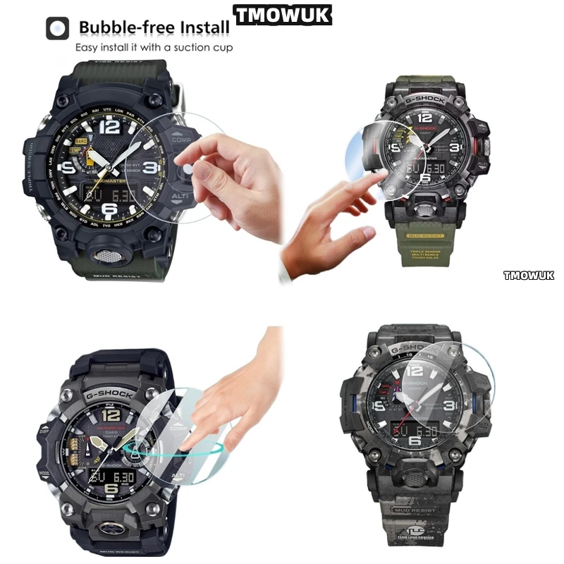 

For Casio GWG-2000 S2200 S140 EFV 540D L MDV 107 EFV 520DB GRB 100 GA 2110 - 9H Tempered Glass Screen Protector Film, HD Clarity