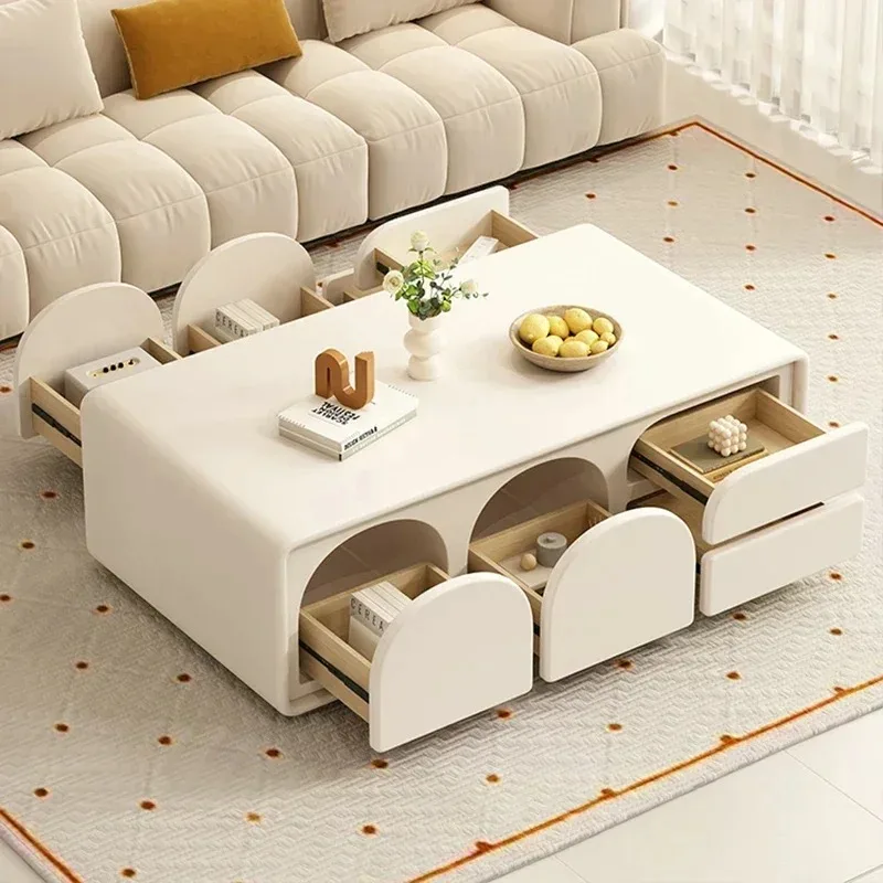 Accent Modern Coffee Tables Luxury Simple Square Glam Fashion Cute Coffee Tables Minimalist Unique Mesas Bajas Hotel Furniture