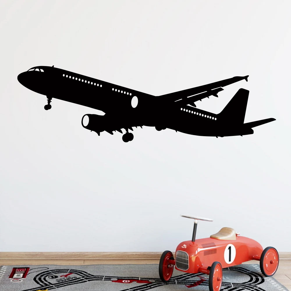 New Design Combat Aircraft Wall Stickers for Kids Room Livingroom Bedroom Decor Home Vinyl Mural Wall Art Decals Mural Wallpaper