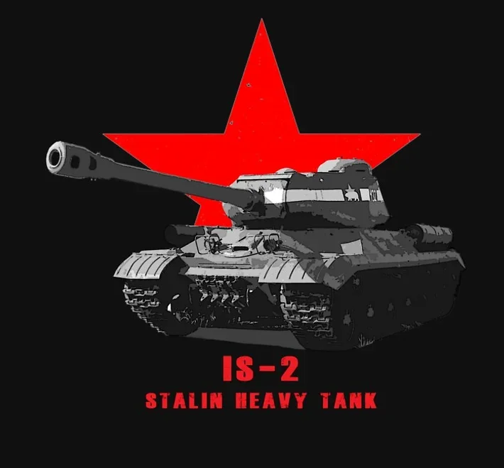 

WWII Soviet IS-2 Iosip (Joseph) Stalin Heavy Tank T-Shirt 100% Cotton O-Neck Short Sleeve Summer Casual Mens T-shirt Size S-3XL