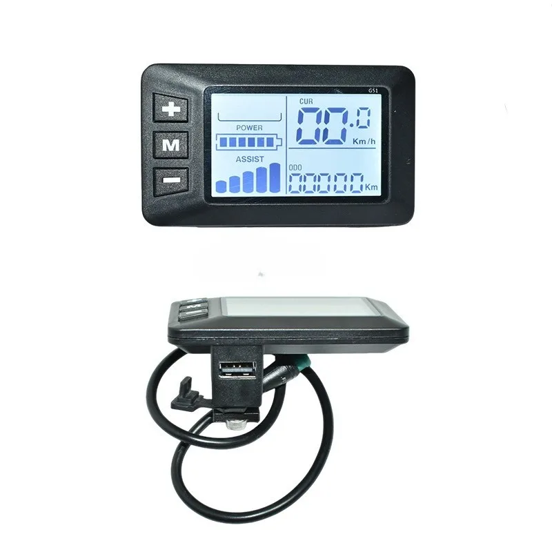 

Parts for 24/36/48/60V Electric Bicycle LCD LCD Meter G51 with USB Meter Foreign Trade Cross