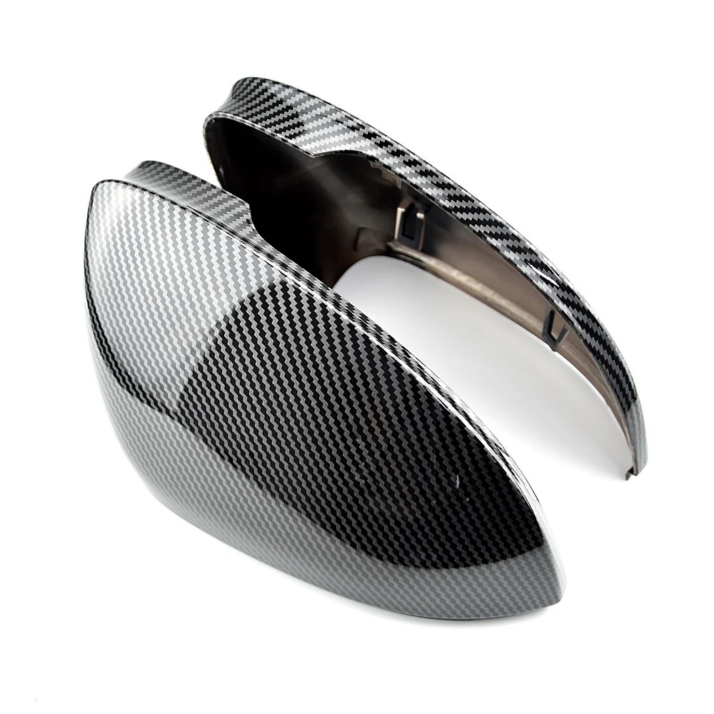 2 قطعة لشركة فولكس فاجن جولف 8 MK8 2020 2021 غطاء مرآة الجناح الجانبي للسيارة ، قبعات مرآة الرؤية الخلفية مع فتحة مساعدة العمياء #3