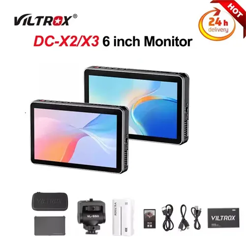 Monitor Viltrox DC-X3 DC-X2 6 pulgadas 2000 Nits 4K pantalla táctil profesional fotográfico HD FHD Monitor de cámara portátil