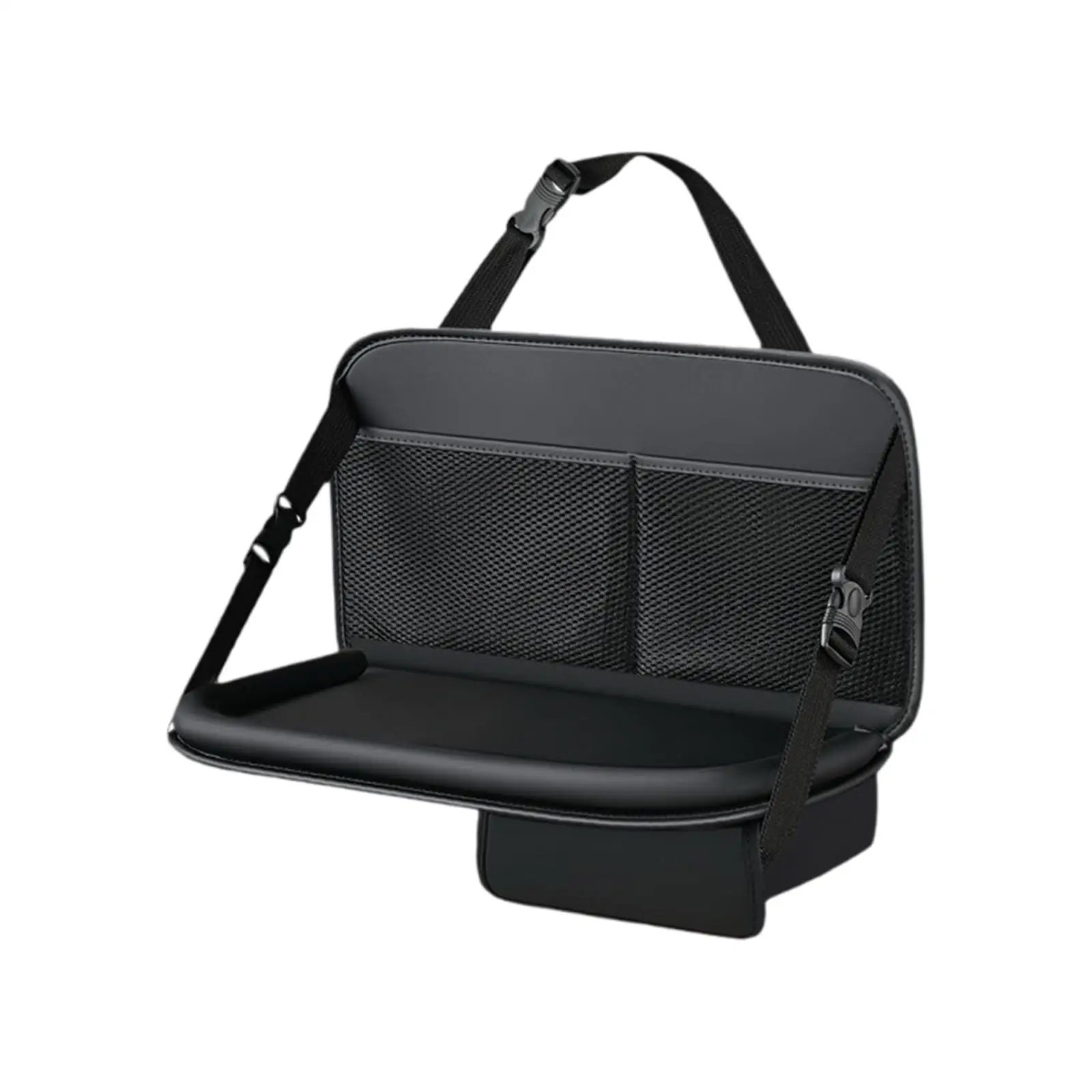 Car Back Seat Organizer PU Leather Practical Accessory Multi Pocket Easy Installation Universal Car Dining Table Storage Bag