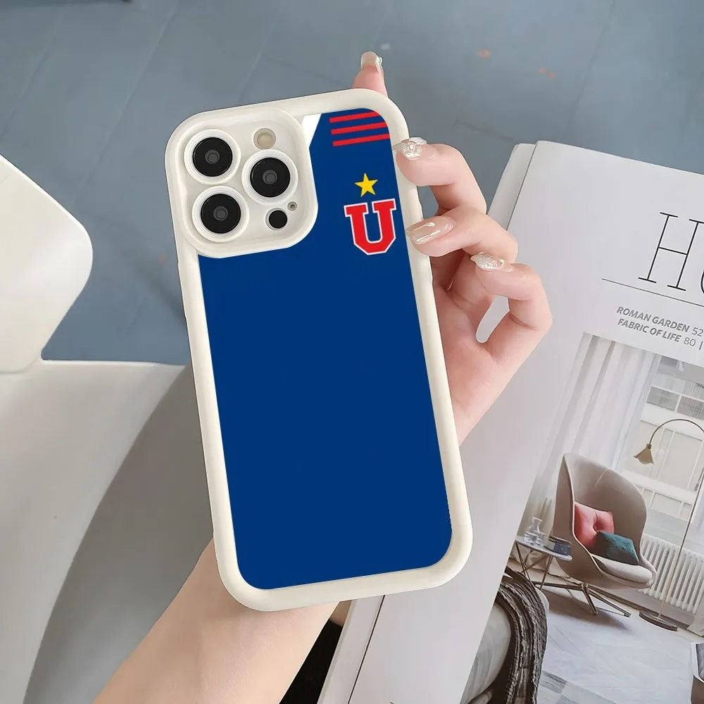 Chile University Logo Phone Case Simple Solid Color Matte Silicone Case For IPhone 15 14 13 12 11 Pro Max Plus Soft Couple