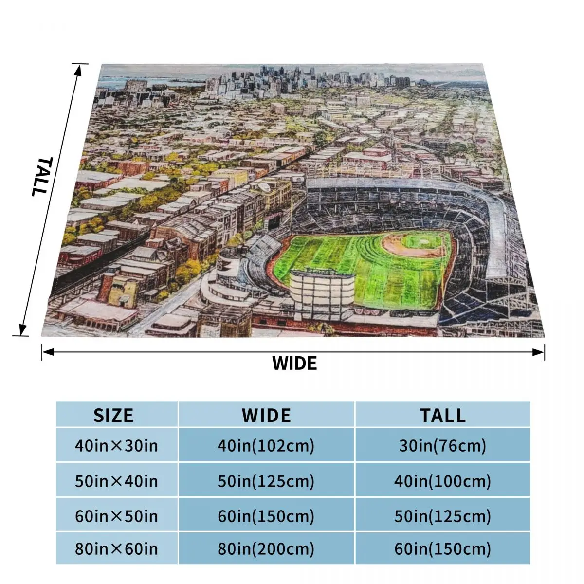 Wrigley Field 2020 Throw Blanket Thins Luxury St Blankets