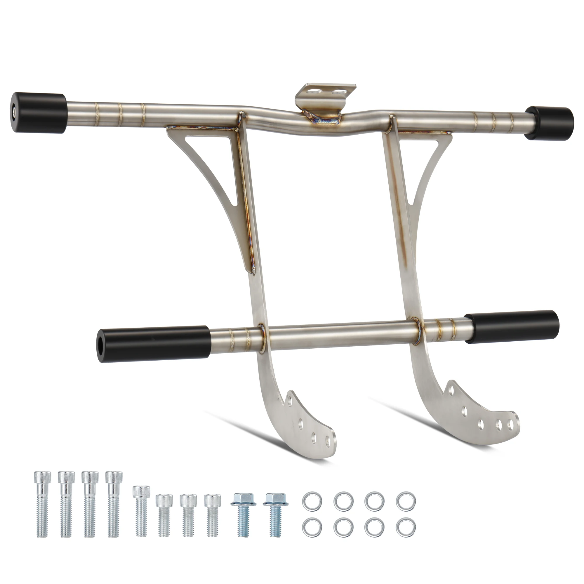

Engine Guard Stainless Steel Highway Peg Two-Step Front Crash Bar with Wings for Harley 2018-2024 Softail Fat Boy Street Bob