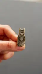 RETIRING Tabby Cat Enamel Pin ,Pet Lover Gift