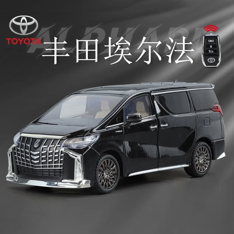 

1:24 для Toyota Alphard Key Control, модель автомобиля из сплава, игрушка, литье под давлением, металлическое литье, звук и искусство, автомобиль, игрушечный автомобиль