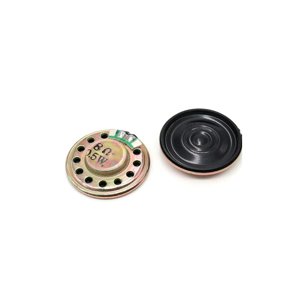 50PCS 28MM Myra Mini Speaker 8 Ou 0.5 W Ultra thin Iron Shell Inner Magnetic Massager Voice Speaker High decibel