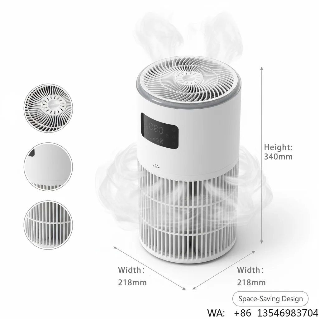 Customizable Pet Air Purifier HEPA Activated Carbon Filters Aromatherapy Portable Electric Design Quiet Sleep Mode Air Quality
