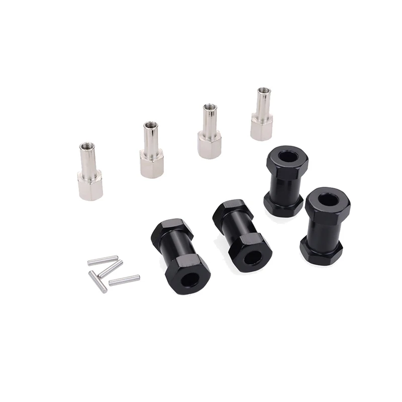 4 Aluminum RC Car 12Mm Hexagon Wheel Hub Drive Adapters 20Mm Extension Combiner Coupler For 1/10 Scale RC Track