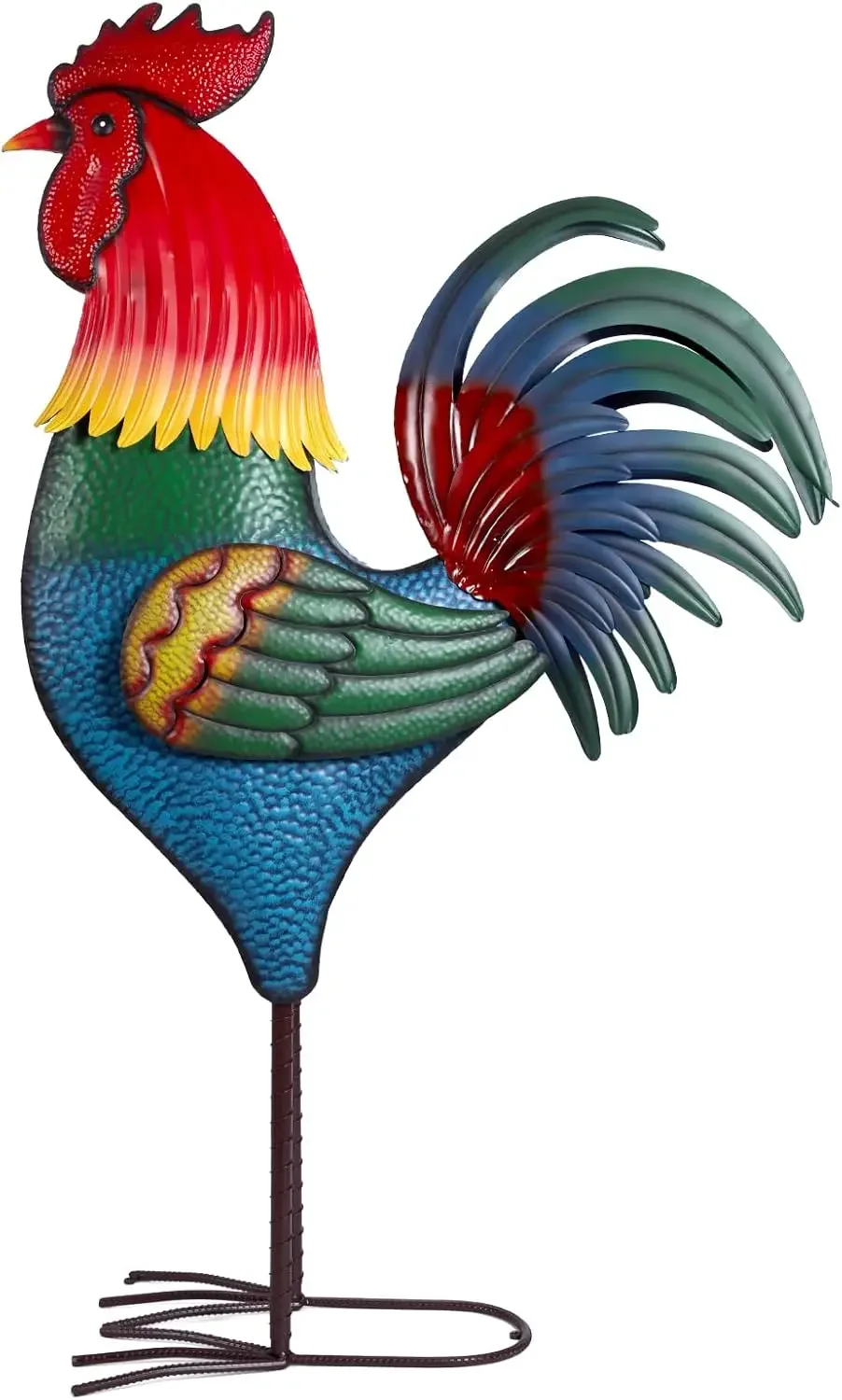 

Backyard Expressions Rooster Décor Garden Statue Chicken Yard Art Sculpture Outdoor 63 Inch