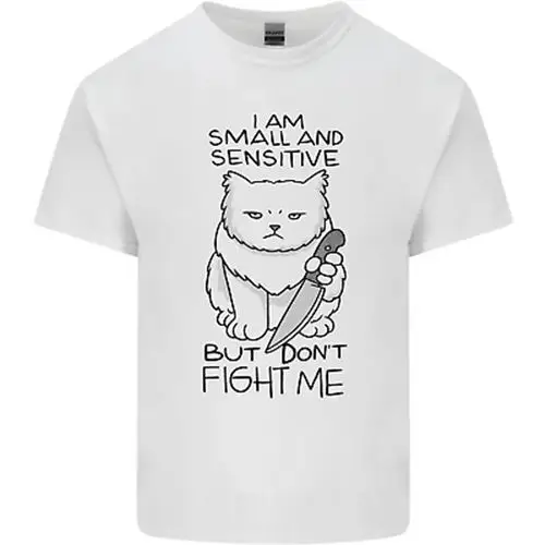 Cat Dont Fight Me Funny Mens Cotton T-Shirt Tee Top