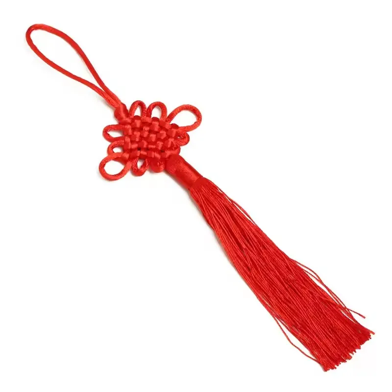 2025 Chinese Knot Lunar New Year Decorations - Festive Red Tassel Pendant for Home | Spring Festival Hanging Ornaments - Detail 1