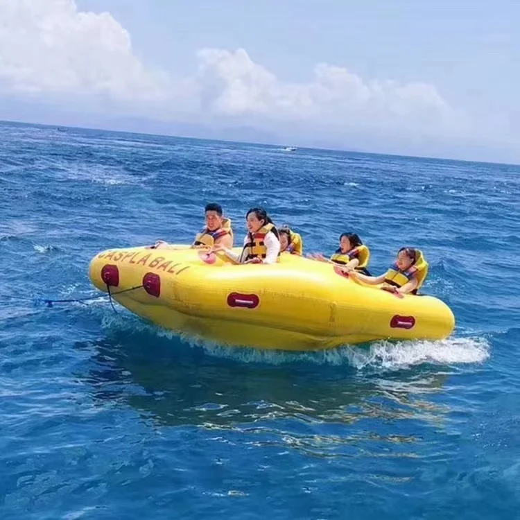 Inflatable 5 Person Towable Tube Boat Tube Towable Water Tube Inflatable for Water Sport