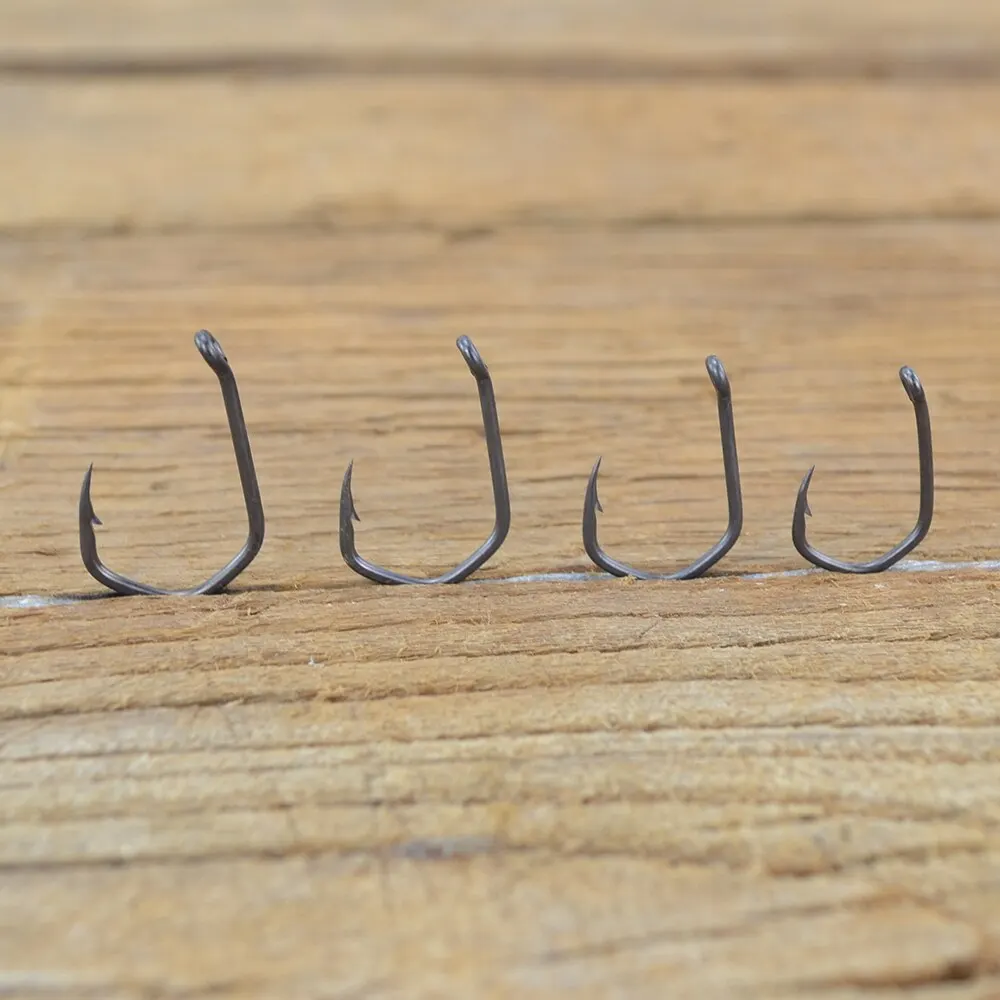Carp Fishing Hooks Barbed PTFE Coating High Carbon Steel Eyed Fish Hooks Pack of 50 image 3