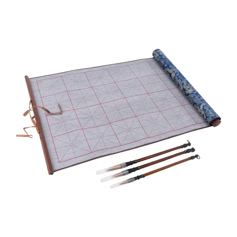 Reusable Water Writing Magic Cloth Inkless Chinese Calligraphy Set Of 3 Traditional Calligraphy Writing Brush Pens