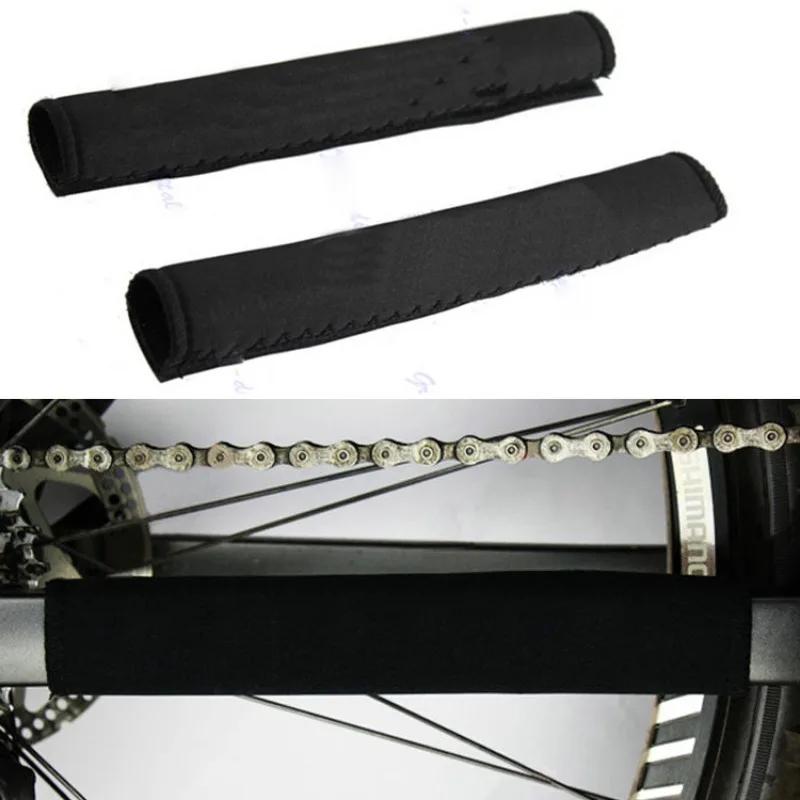 Black Cycling Frame Chain Guide Stay Posted Protector 1pc Bike Chain Protector