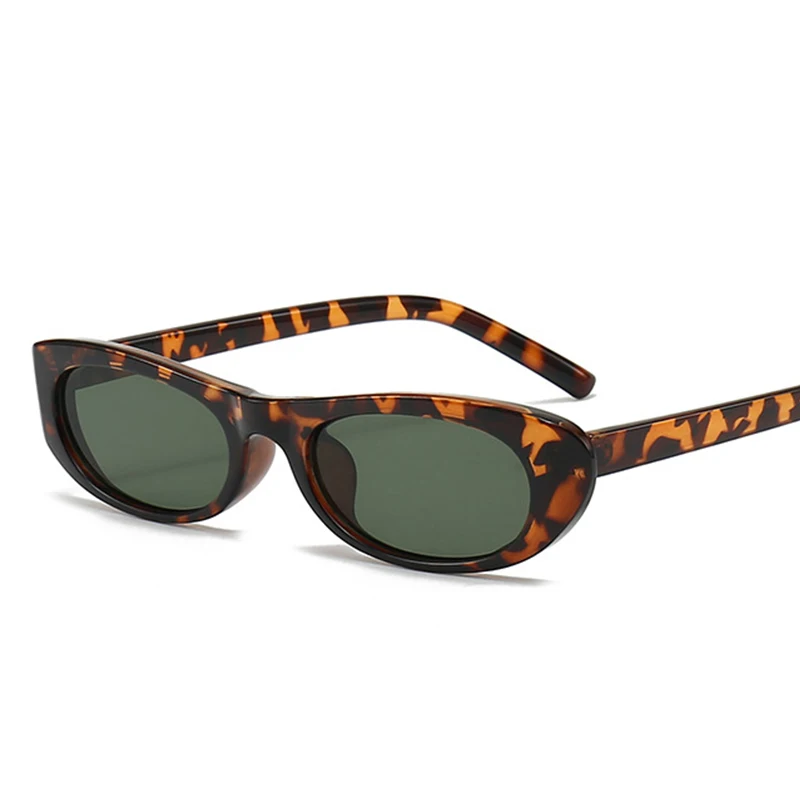 Women's Retro Oval Sunglasses Black Small Frame Fashion Brand Trendy Hot Points Sun Glasses Ladies Star Shades UV400 Eyewear view 5