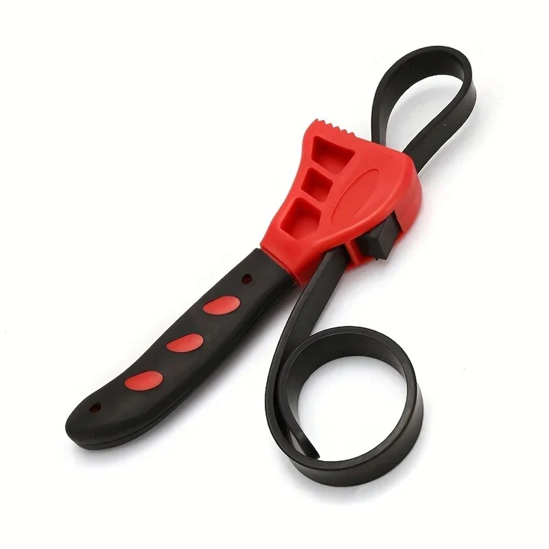 6 Inch Adjustable Strap Wrench, Oil Filter Belt Puller & Chain Wrench, Universal Disassembly Tool image 3