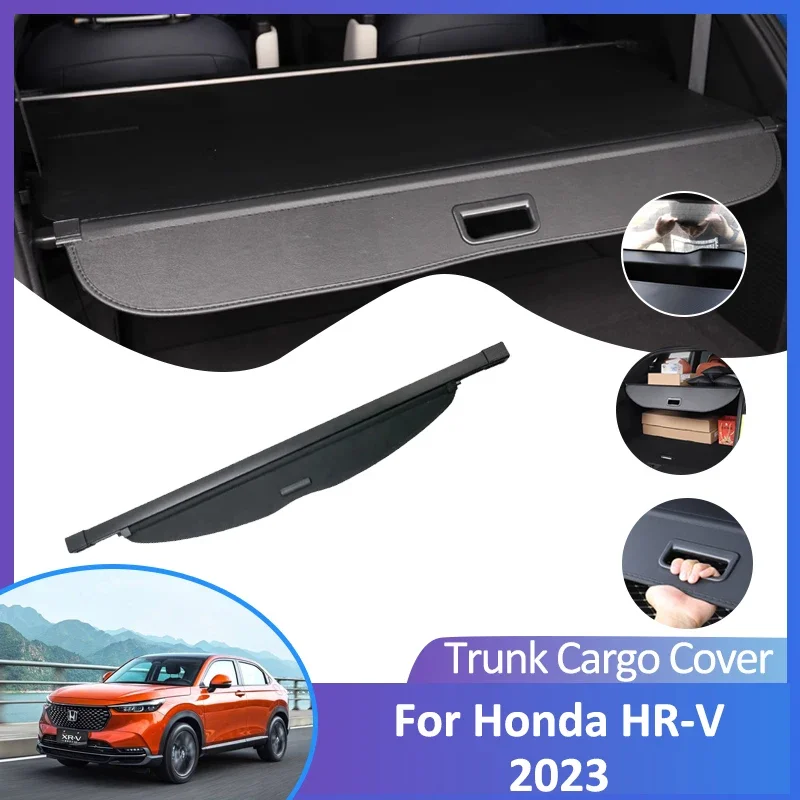 For Honda HR-V Vezel NS RV6 2021 2022 2023 Auto Rear Trunk Cargo Cover Retractable Luggage Curtain Car Accessorie Shield Shade