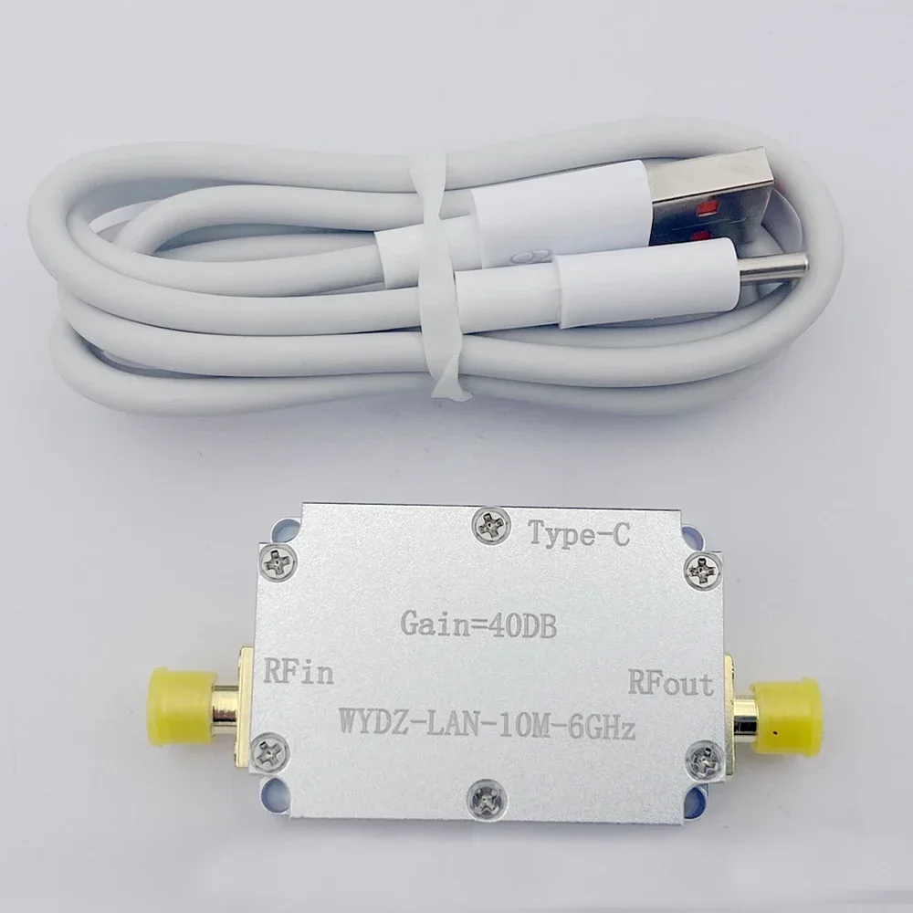 10DB 20DB 30DB 40DB 10MHZ-6GHz LAN High Flatness Receiver Amplifier RF Drive Drone Image Transmission Hackrf One GPS Radio FM