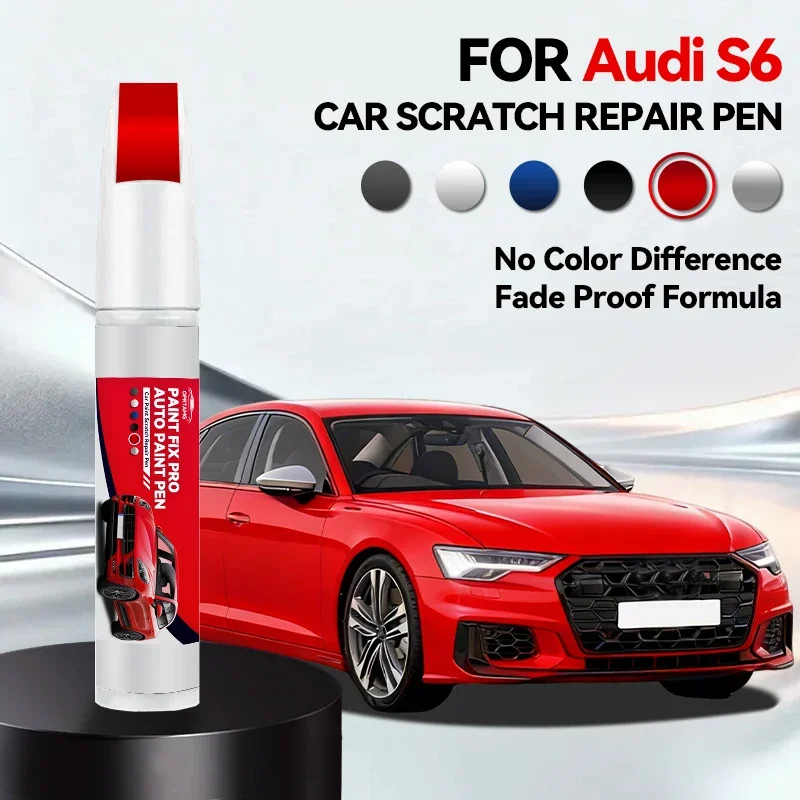 

Ремонтный карандаш для краски автомобиля Audi S6 1996-2026, средство для удаления царапин, аксессуары для самостоятельного ремонта авто