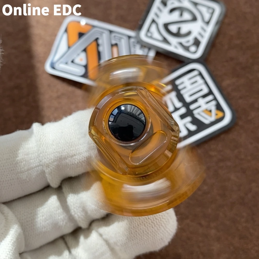 EDC Toys WANWU-EDC PEI フィジェットスピナー クリックフィジェットトイ オフィスデスク ストレス解消トイ ツーブレードフィジェットスピナー