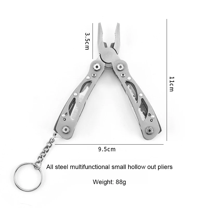 Portable Mini Multitool 420 Stainless Steel Multitool Pliers Knife Screwdriver for Outdoor Survival Camping Hunting Hiking Tools