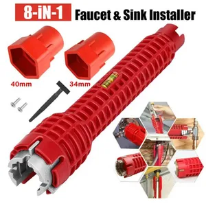 8 -1 -Badezimmerschlüsselset, Tap- und Spüleninstallation, multifunktionales Winkelventil, Warmwasserbereiter, Sanitär, universelles Reparaturwerkzeug 10 Hauptverkaufs -Badezimmer -Kits - №3