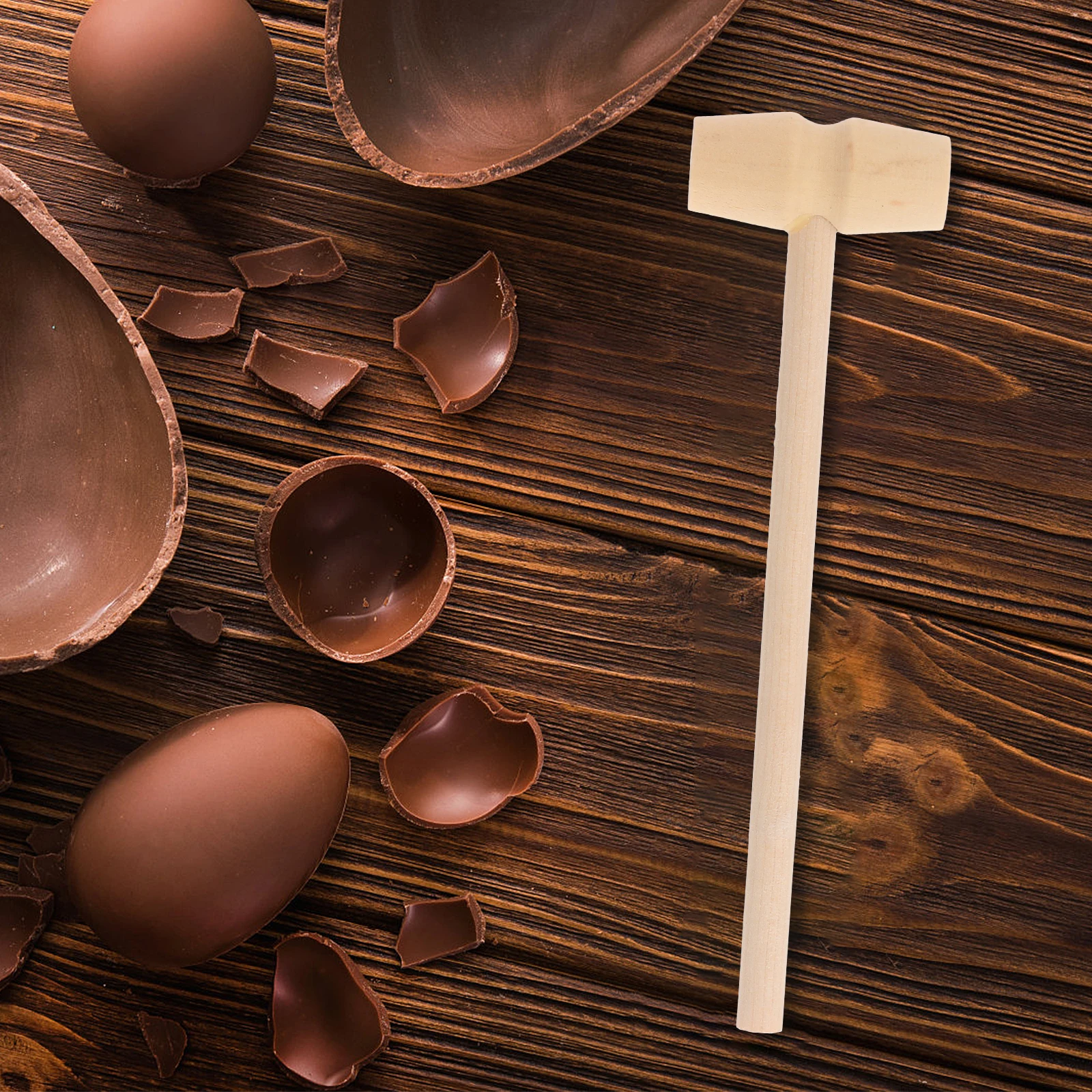 20 Peças Mini Martelo Infantil de Madeira Maciça Não Acabada para Coordenação Motora e DIY