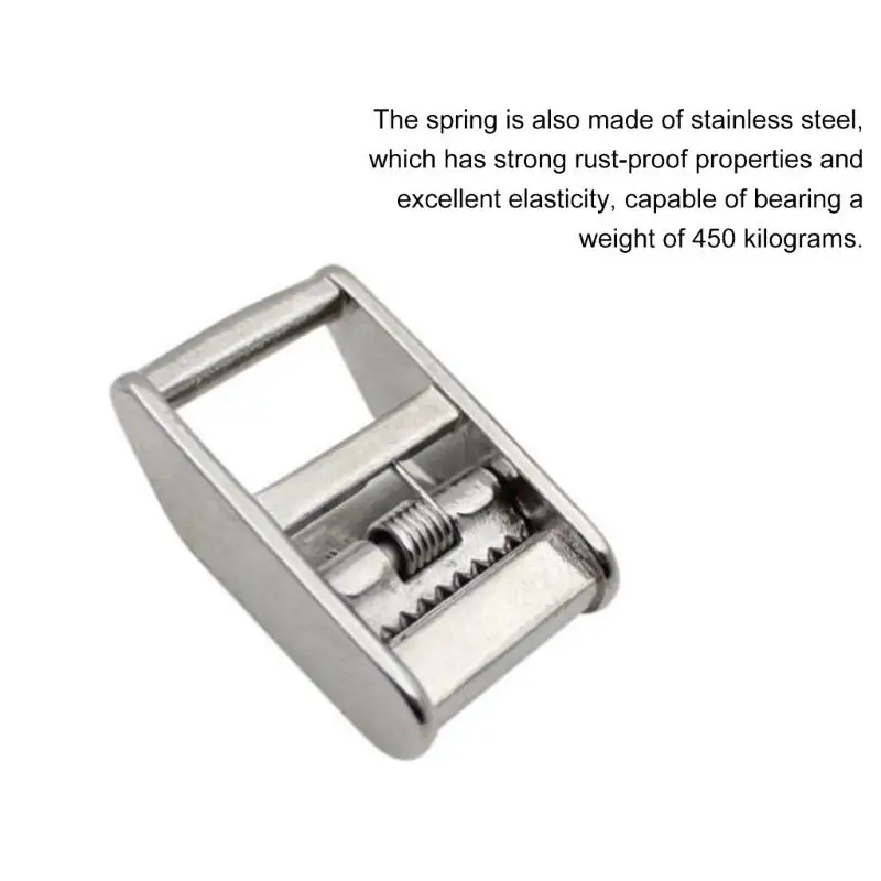 652F Integrated Locking Plate Belt Fastener Pair, 304 Steel Flap Buckle for Controlled Flexible Linkage Insertion and