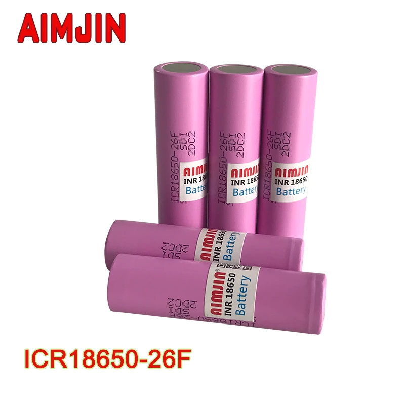 ICR18650-26F Large Capacity Rechargeable Lithium Battery 3.7V 2600MAH Suitable for All Kinds of Electronic Products,With Charger