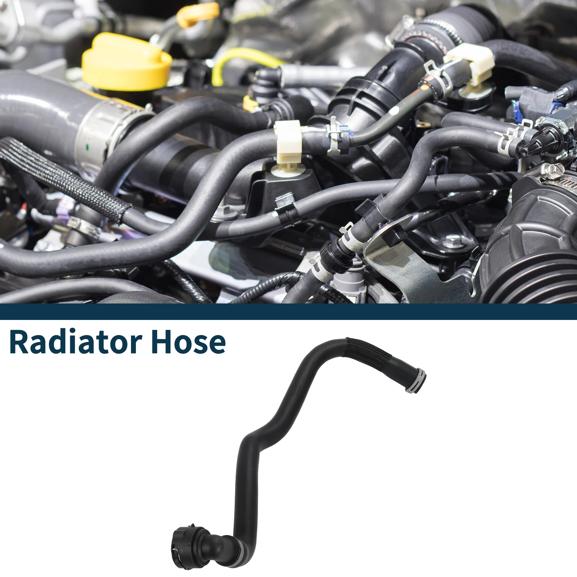 

X Autohaux шланг радиатора, шланг обогревателя для Volvo V60 2013-2018 No 31338175, резиновая трубка охлаждающей жидкости, черный, 1 шт.