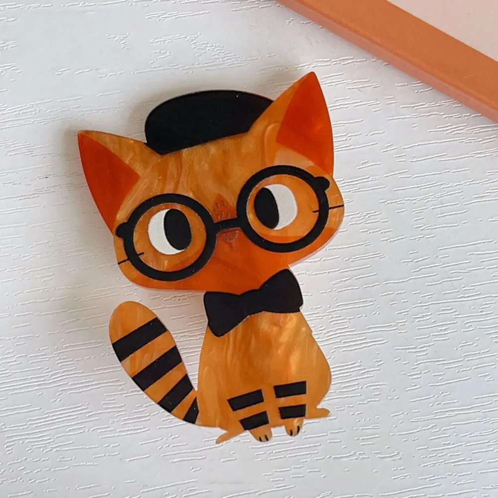 Funny Animal Cat Acrylic Hairpin Korean Style Bang Clip Cartoon Duckbill Clip Hair Accessories Cartoon Hair Clip Daily