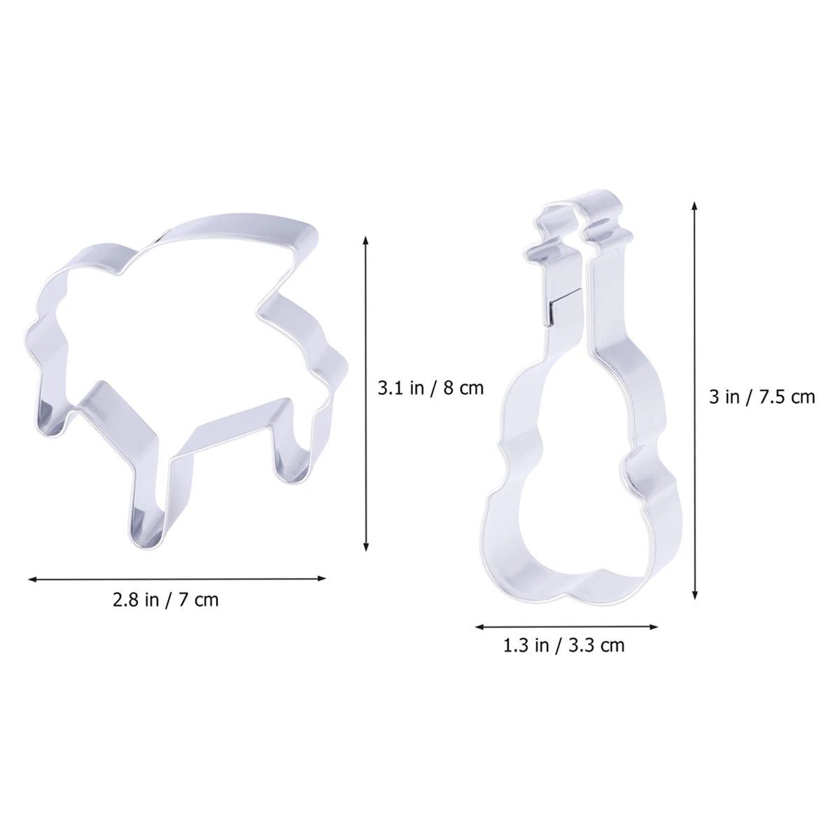 

5 Pcs Note Cookie Molds Stainless Steel Biscuit Cake Fondant Cookie Cutters Cutters Baking Tools