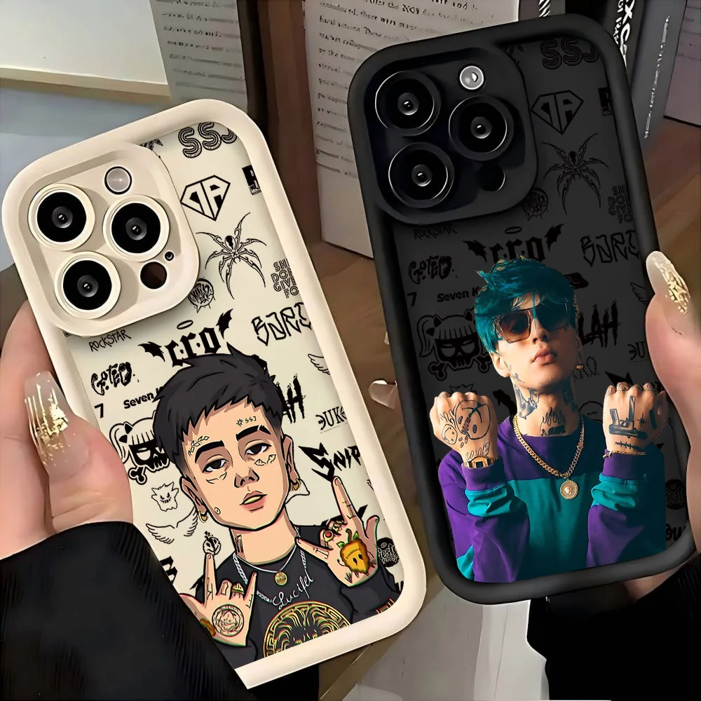 Funda de teléfono Singer B-Barderos CRO DUKI para Oppo Reno14 Reno13 Reno12 Reno11 Reno10 Reno8 Reno7 Reno6 Z T F Pro Plus 4G 5G suave