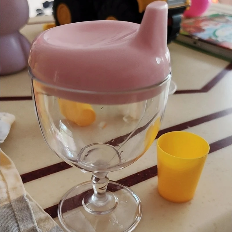 

ParentChild Feeding Cup 150ml Duckbill Trainer WineGlass Fun Design Durable Material Full Moon Gift Set