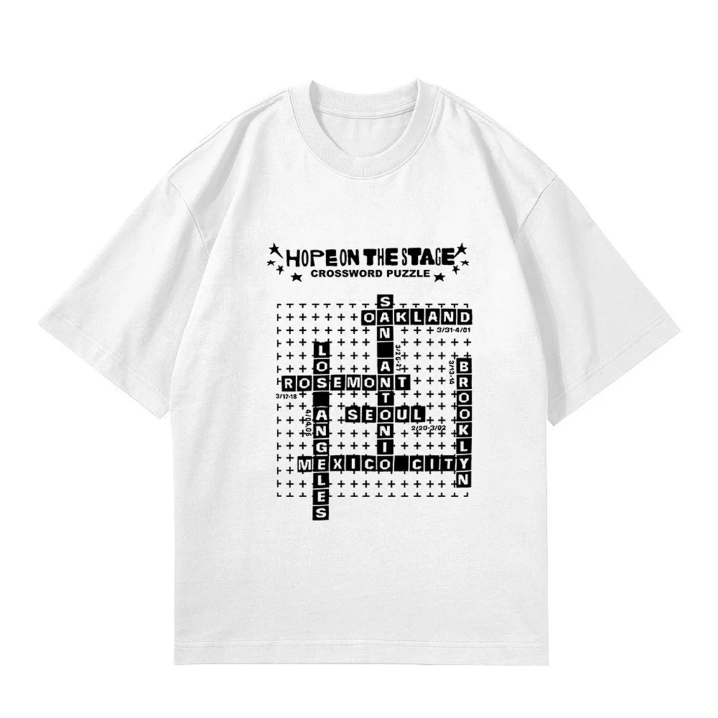 HOPE OnTheStreet Stampato in puro cotone di alta qualità Top da uomo Indumenti da notte da donna Estate Casual O-Collo a maniche corte Y2K All'ingrosso