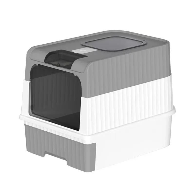 

Автоматический самоочищающийся пластиковый лоток для кошек с большой вместимостью и перезаряжаемой системой