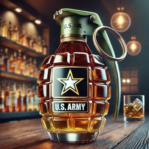 

Whiskey Bottle 10oz Fun Grenade Shape Creative Wine Storage Container Home Kitchen Gadgets Bar Accessories