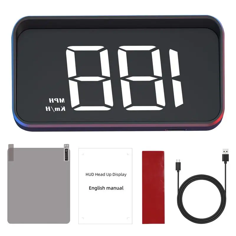 

Car Windshield Hud Display Car Head Up M2 HD Display GPS Speedometer Speed KMH HUD Projector Auto Electronics Accessories