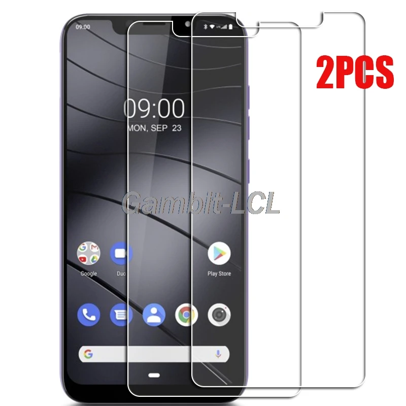 Capa de proteção para smartphone gigasetgs195, protetor de tela com vidro temperado de 6.18 polegadas, gigasetgs195