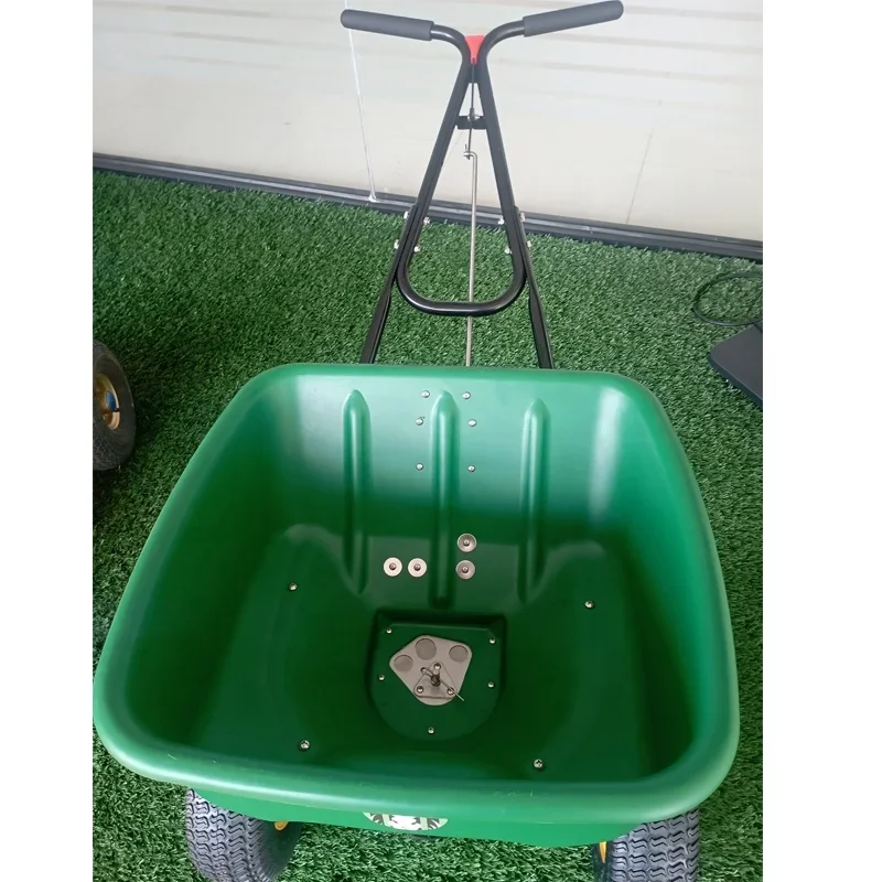 Manual Fashion High Productivity Granular Fertilizer Push Lawn Seeder Spreader New Condition for Home Use and Farms